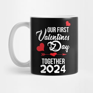 Our First Valentines Day Together 2024 Matching Mug